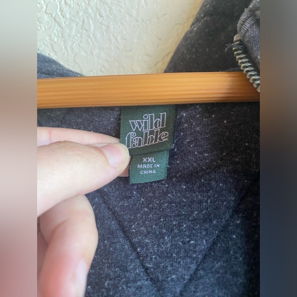 Wild Fable Target Oversized Quilted Hooded Sweatshirt Grey Size X-Large - Picture 4 of 7